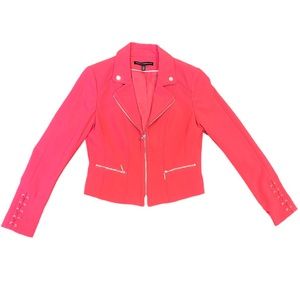 NWT White House Black Market Moto Blazer Jacket size 6 in color nail polish